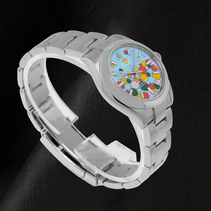 Rolex Oyster Perpetual 277200 31mm Turquoise Celebration Stick Dial Stainless Steel Watch