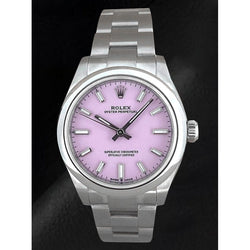 Rolex Oyster Perpetual 31mm Pink Candy Dial Stainless Steel Watch