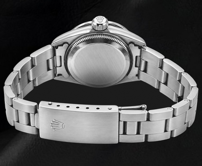 Rolex Oyster Perpetual 67193 26mm White Mother of Pearl Diamond Dial Stainless Steel Watch
