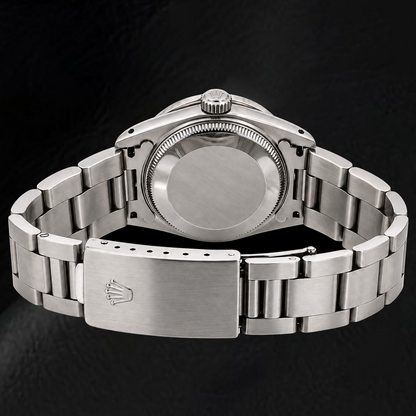 Rolex Oyster Perpetual 77080 31mm Black Arabic Dial Stainless Steel Watch