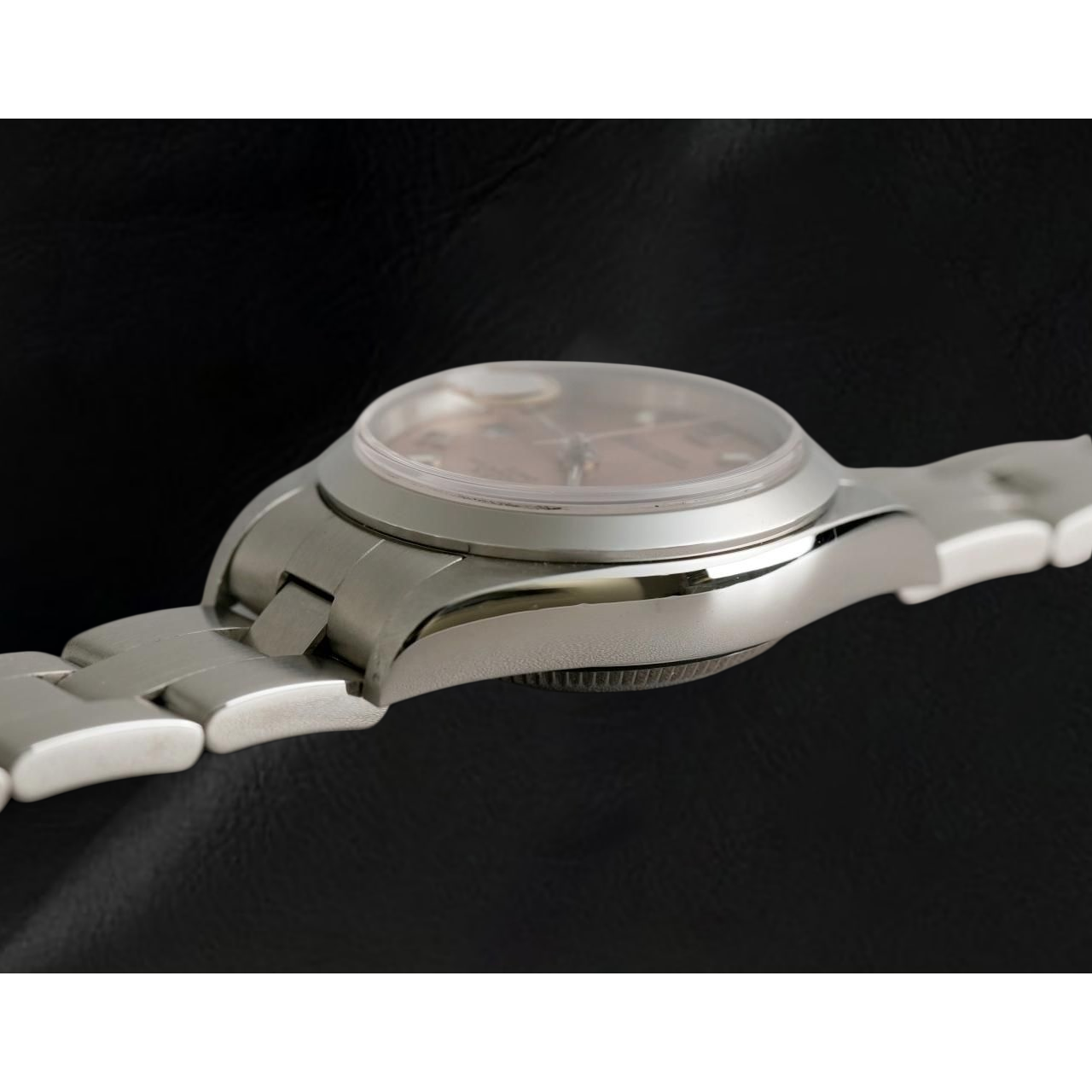Rolex Oyster Perpetual Ladies 26mm 2002 Year Pink Arabic Dial Watch