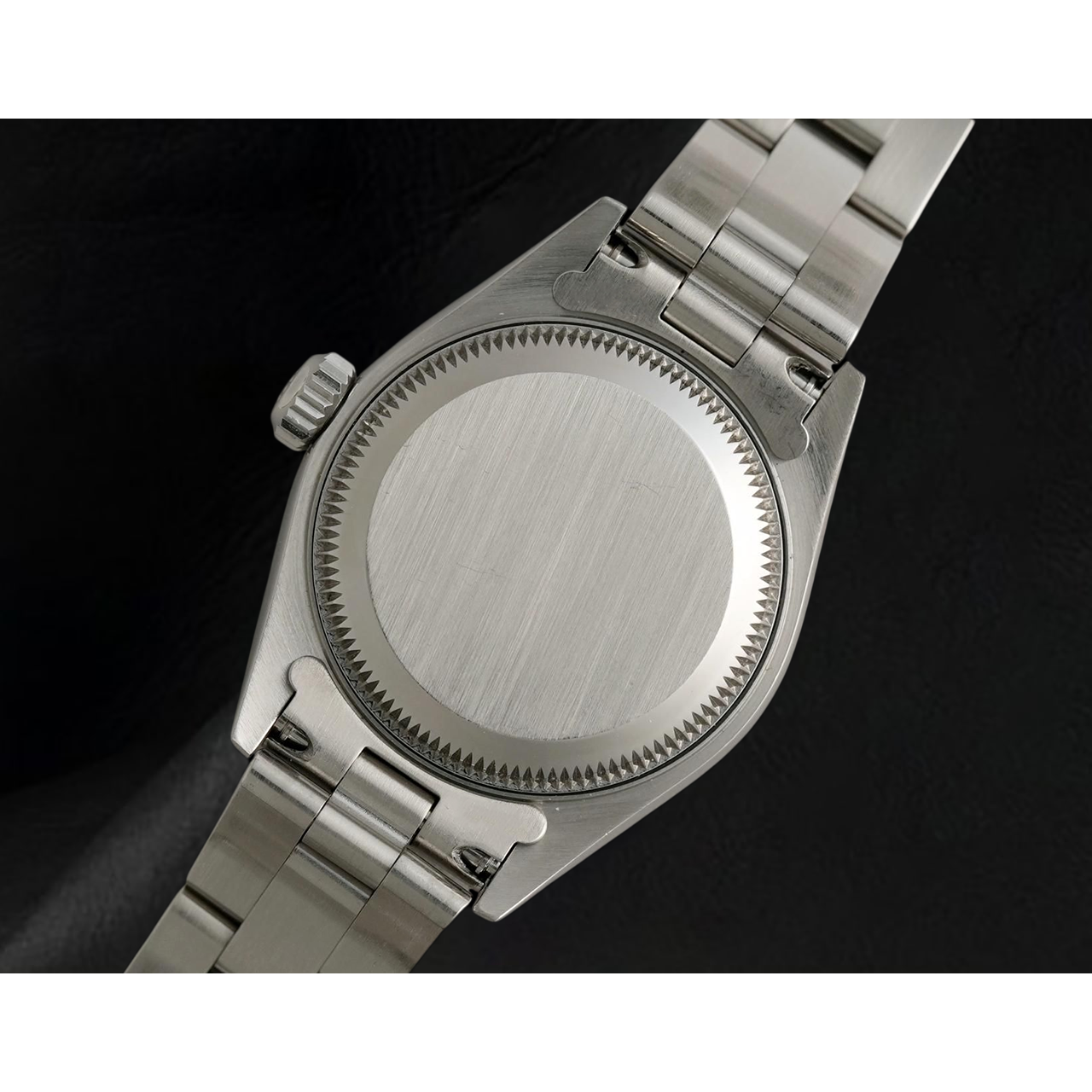 Rolex Oyster Perpetual Ladies 26mm 2002 Year Pink Arabic Dial Watch
