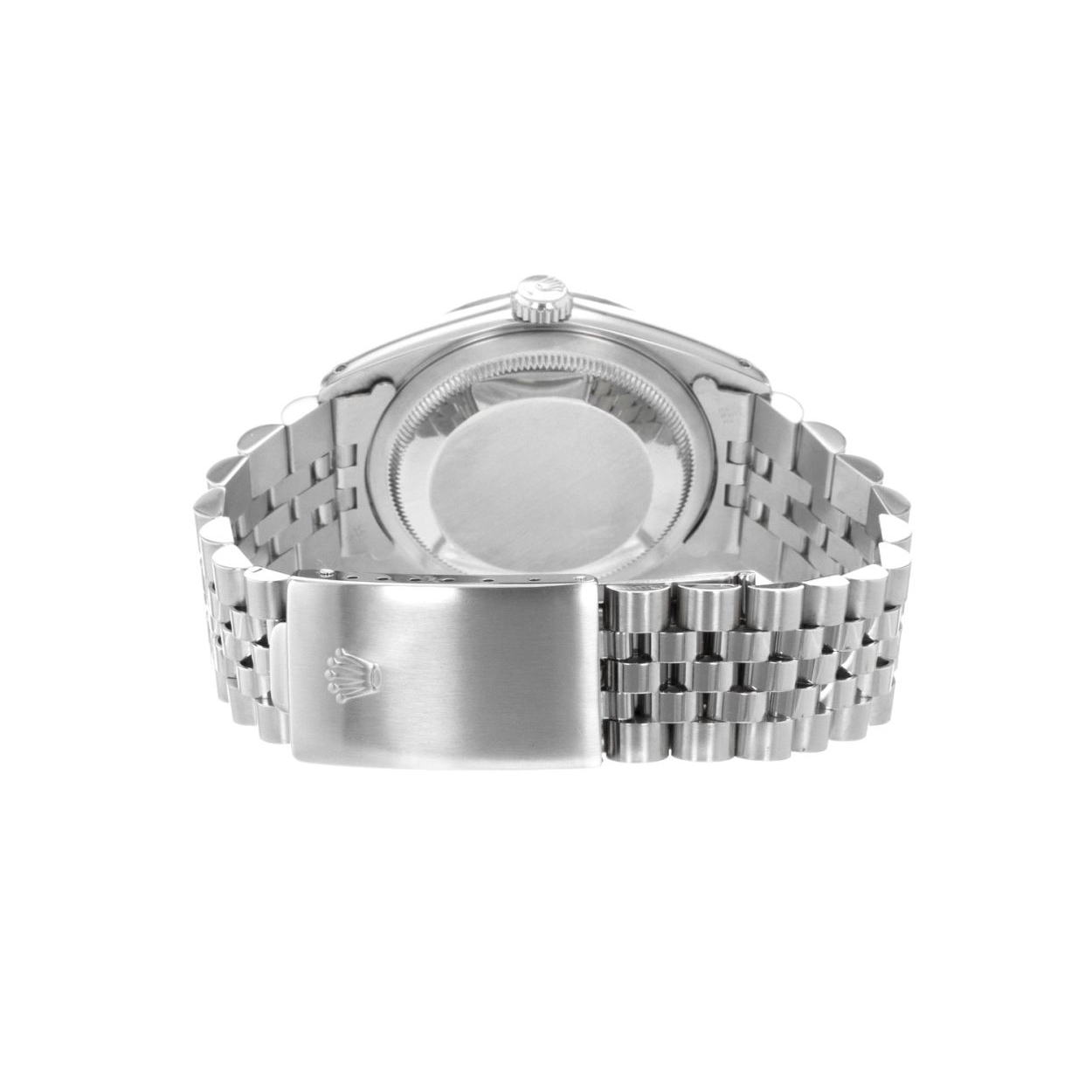 Rolex Pink Roman Dial Datejust Rolex Watch Fluted Bezel Ss Jubilee QUICK SET