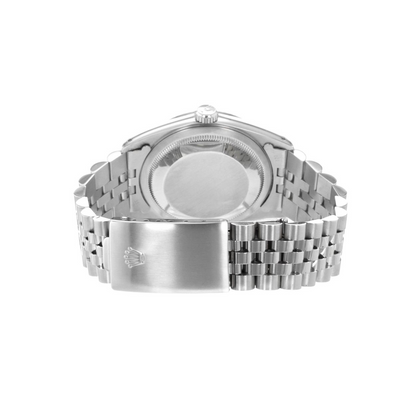 Rolex Pink Roman Dial Datejust Rolex Watch Fluted Bezel Ss Jubilee QUICK SET