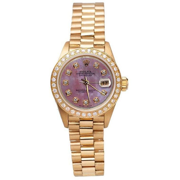 Rolex President Style Mother Of Pearl Diamond