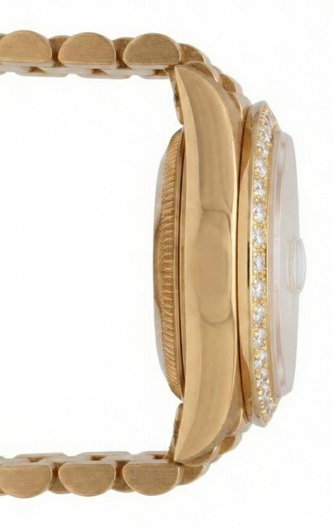 Rolex Presidential Style Watch Black Diamond Dial Bezel yg Datejust