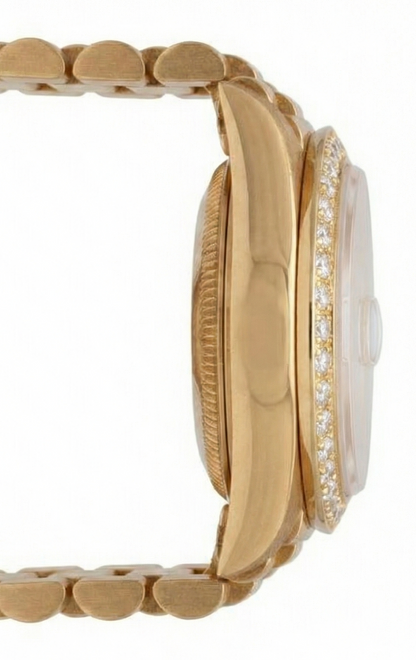 Rolex Presidential Style Watch Black Diamond Dial Bezel yg Datejust