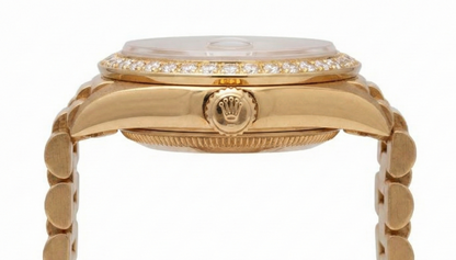 Rolex Presidential Style Watch Black Diamond Dial Bezel yg Datejust