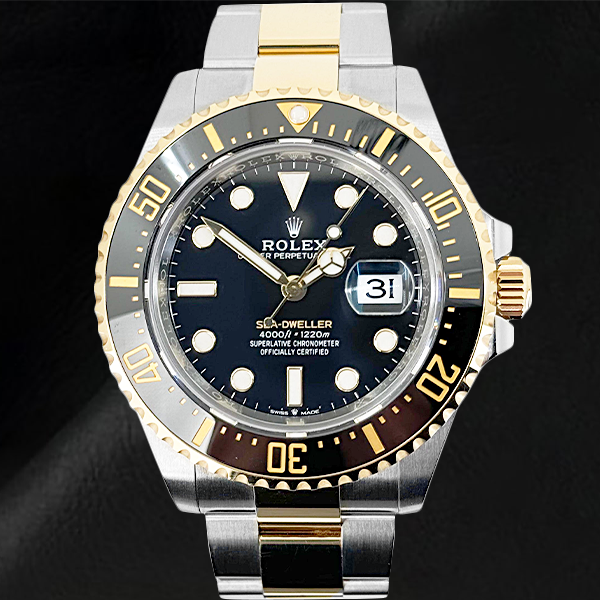 Rolex Sea-Dweller 126603 43mm Black Dial Two Tone Watch