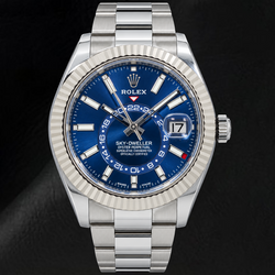Rolex Sky-Dweller 326934 42mm Blue Luminous Dial Stainless Steel Watch
