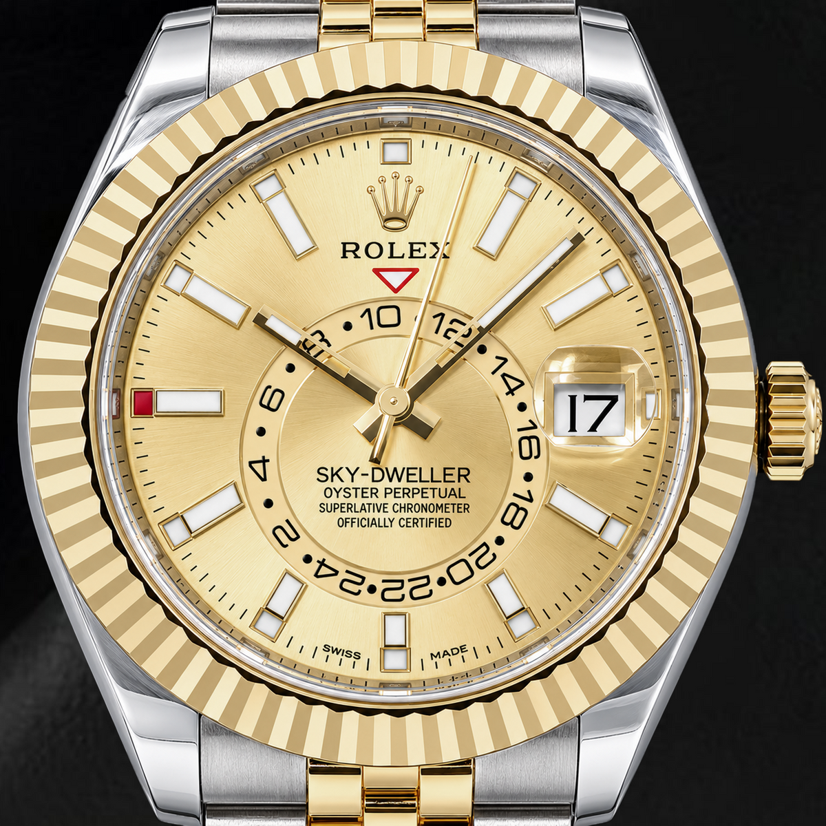 Rolex Sky-Dweller 336933 42mm Champagne Dial Two Tone Watch