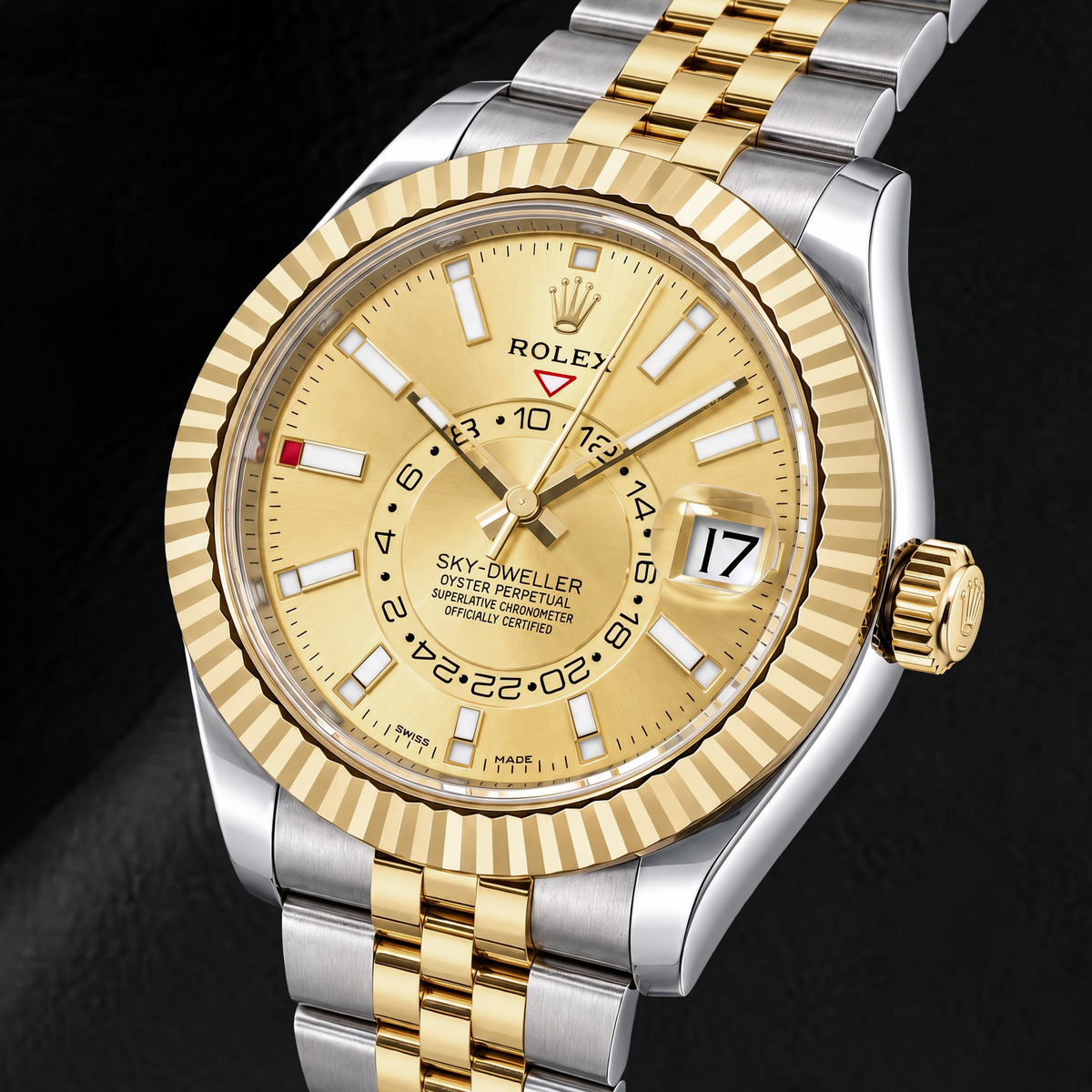Rolex Sky-Dweller 336933 42mm Champagne Dial Two Tone Watch