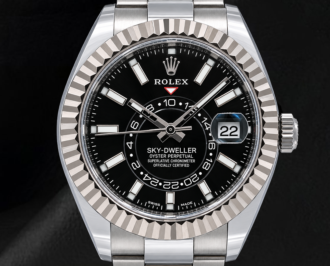 Rolex Sky Dweller 326934 Black Dial 42mm Stainless Steel Oyster Bracelet Watch