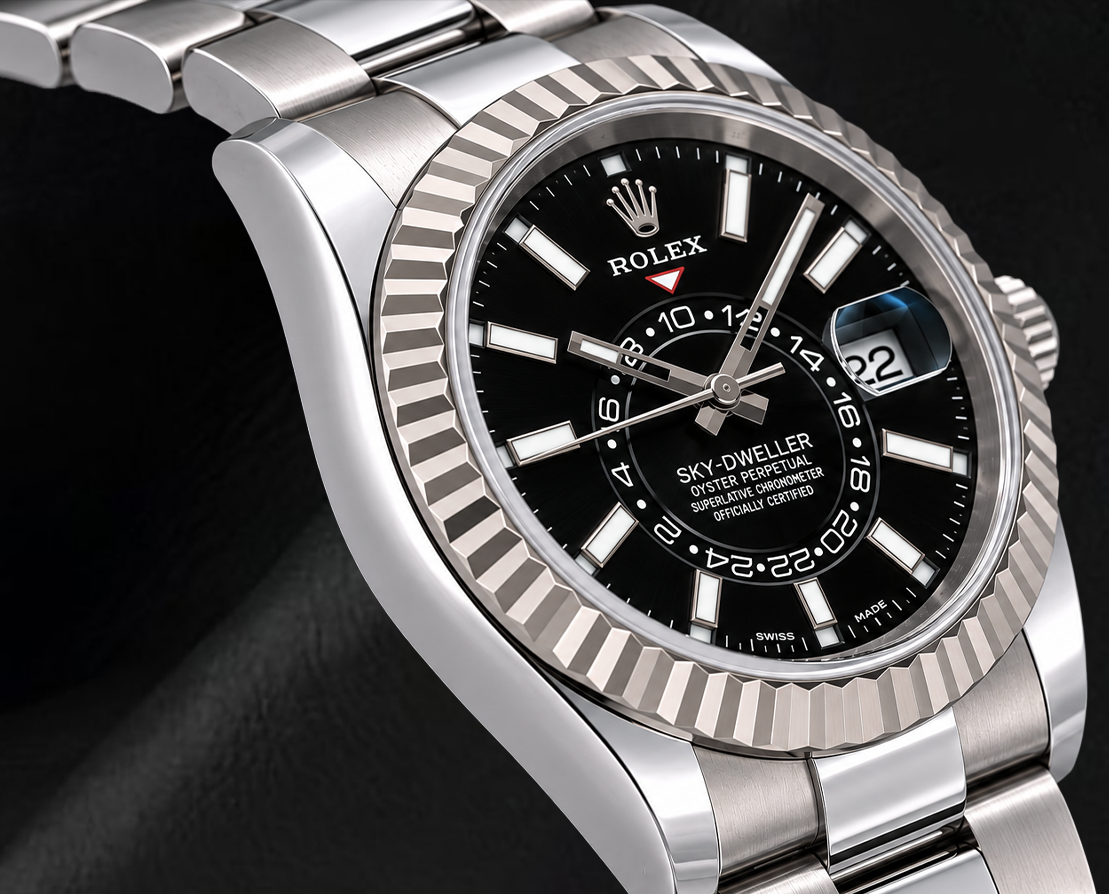 Rolex Sky Dweller 326934 Black Dial 42mm Stainless Steel Oyster Bracelet Watch