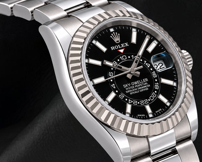 Rolex Sky Dweller 326934 Black Dial 42mm Stainless Steel Oyster Bracelet Watch