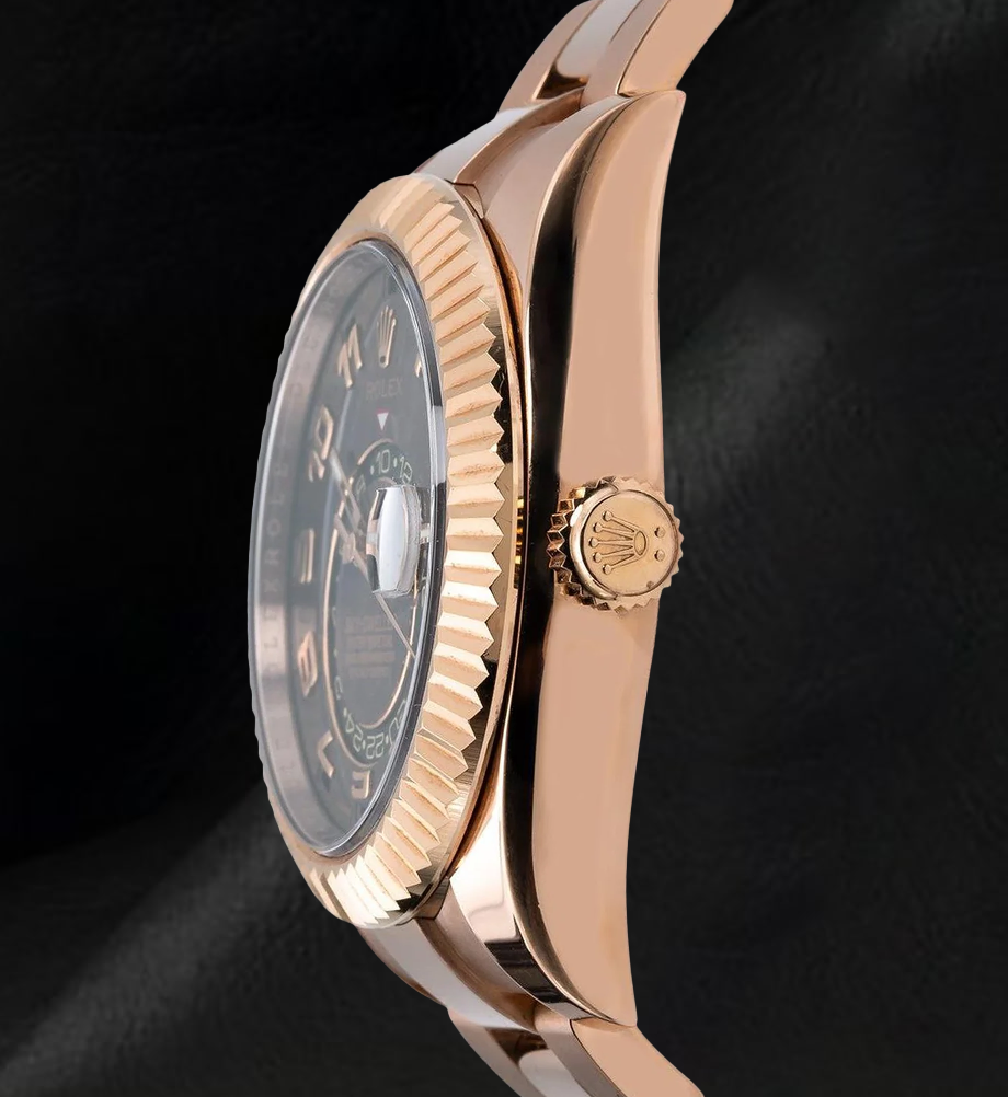 Rolex Sky Dweller 326935 42mm Chocolate Arabic Dial Rose Gold Watch