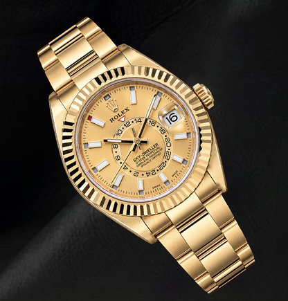 Rolex Sky Dweller 326938 42mm Champagne Dial Yellow Gold Watch