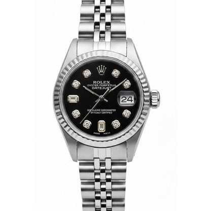 Rolex Stainless Steel Jubilee Bracelet Diamond Dial Datejust Watch