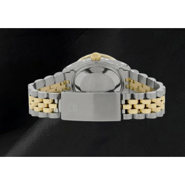 Rolex Stick Dial Datejust Men Watch Ss & Gold Jubilee Bracelet QUICK SET