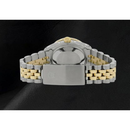 Rolex Stick Dial Datejust Men Watch Ss & Gold Jubilee Bracelet QUICK SET