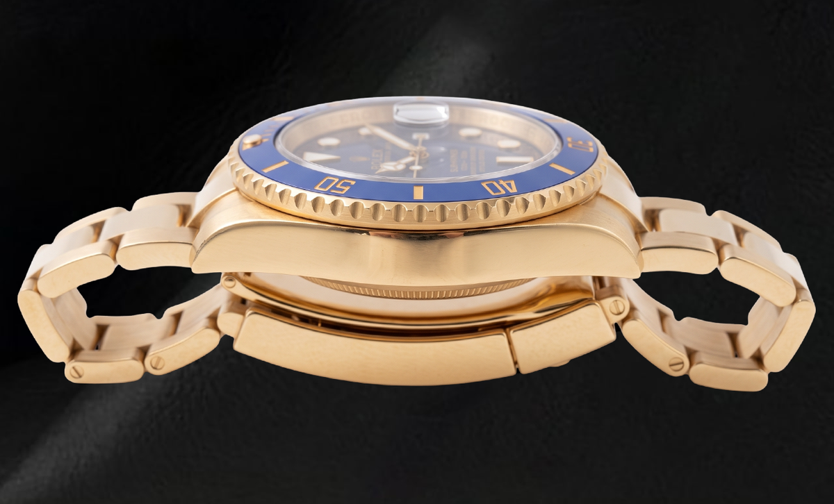 Rolex Submariner Date 40mm 116618LB Blue Dial Yellow Gold Watch