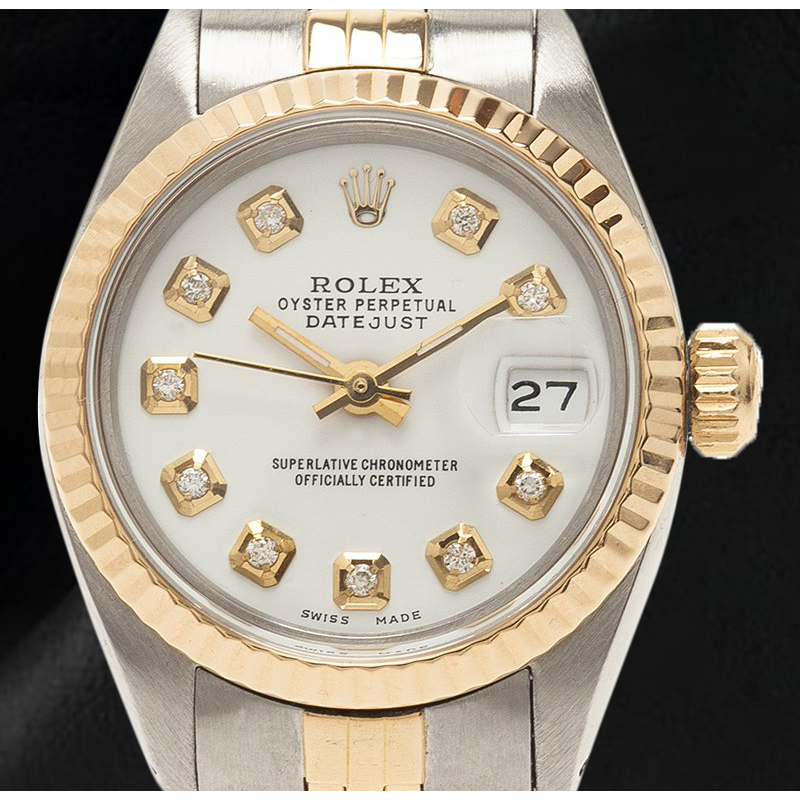 Rolex Two Tone Mother Of Pearl Dial 26 mm Lady Datejust Watch