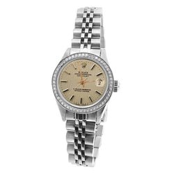 Rolex Women Datejust Watch Ss Jubilee Tapestry Stick Dial Rolex