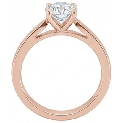 Rose Gold Solitaire 1 Carat Natural Earth Mined Diamond Engagement Ring New 4 Prongs