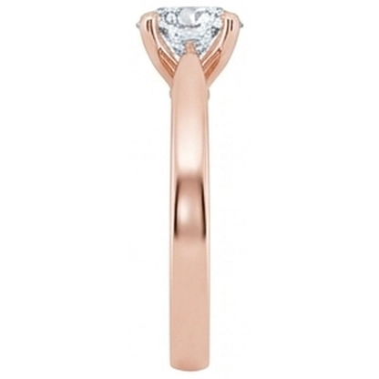 Rose Gold Solitaire 1 Carat Natural Earth Mined Diamond Engagement Ring New 4 Prongs