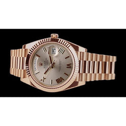 Rose Gold Day Date Ii Rolex Pink Dial President Watch Big 41 Mm