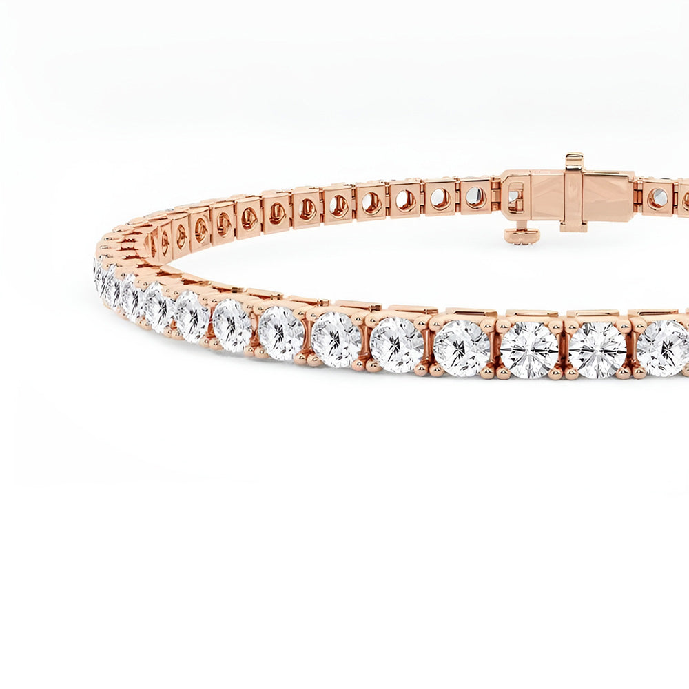 Rose Gold Lab Grown Diamond Bracelet For Women