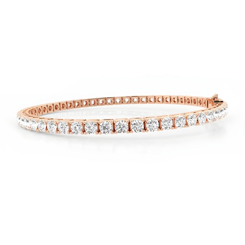 Rose Gold Lab Grown Diamond Bracelet For Women