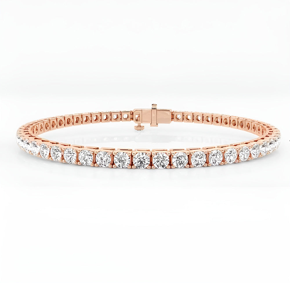 Rose Gold Lab Grown Diamond Bracelet For Women