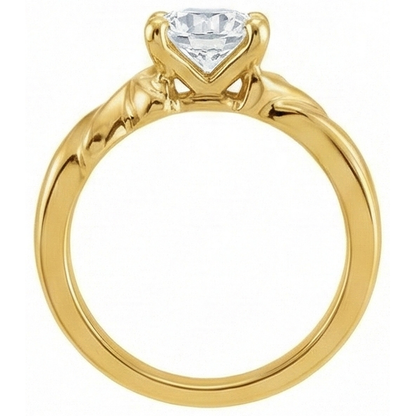 Round Earth Mined Natural Real Diamond ( Not Lab Grown ) Yellow Gold Solitaire Ring Prong Set 3.50 Carats
