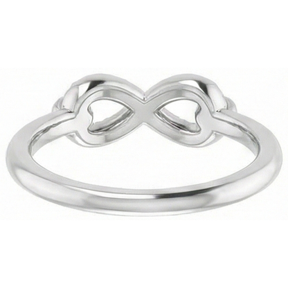 Natural Real ( Not Lab Grown ) Round Green Emerald GIA Promise Ring Infinity 1 Carat White Gold 14K