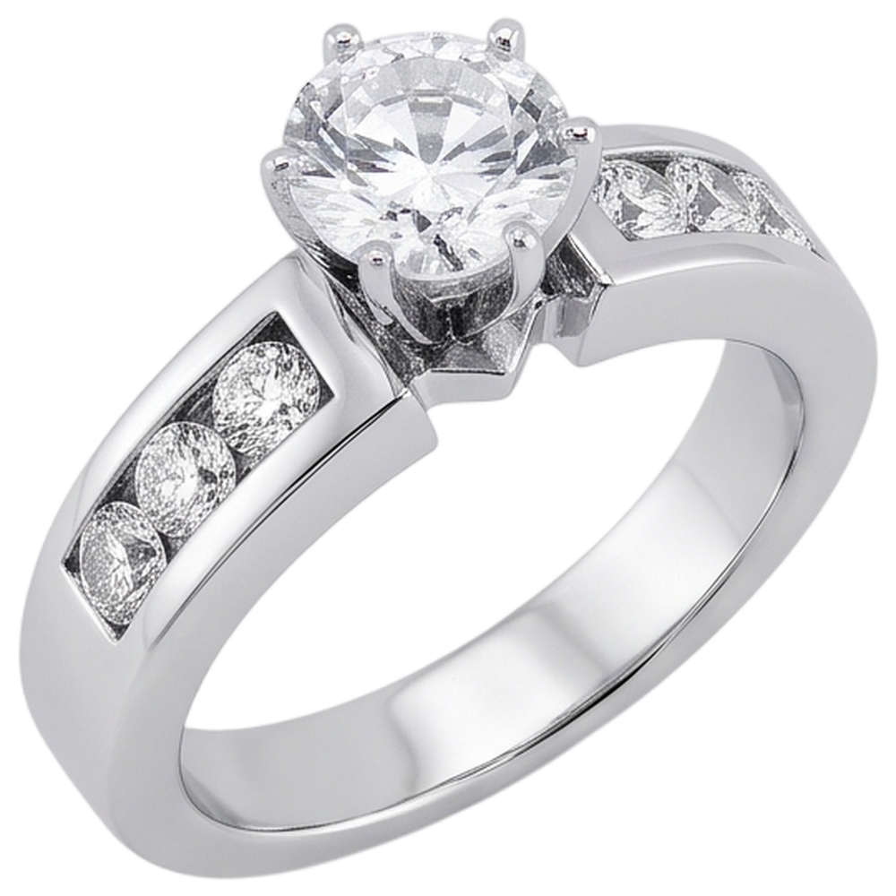 Round Natural Earth Mined Diamond Engagement Ring Jewelry New 1.70 Carats