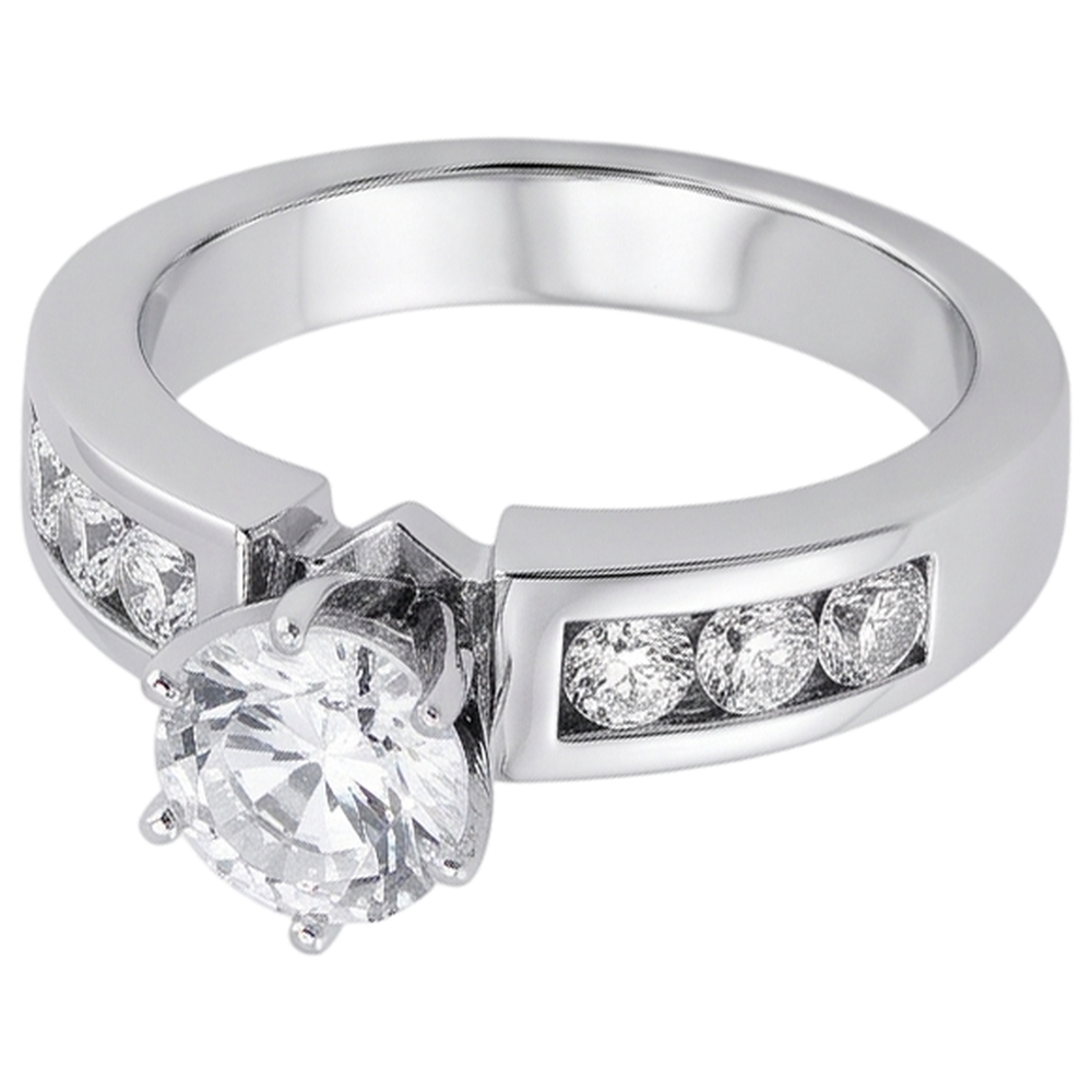 Round Natural Earth Mined Diamond Engagement Ring Jewelry New 1.70 Carats