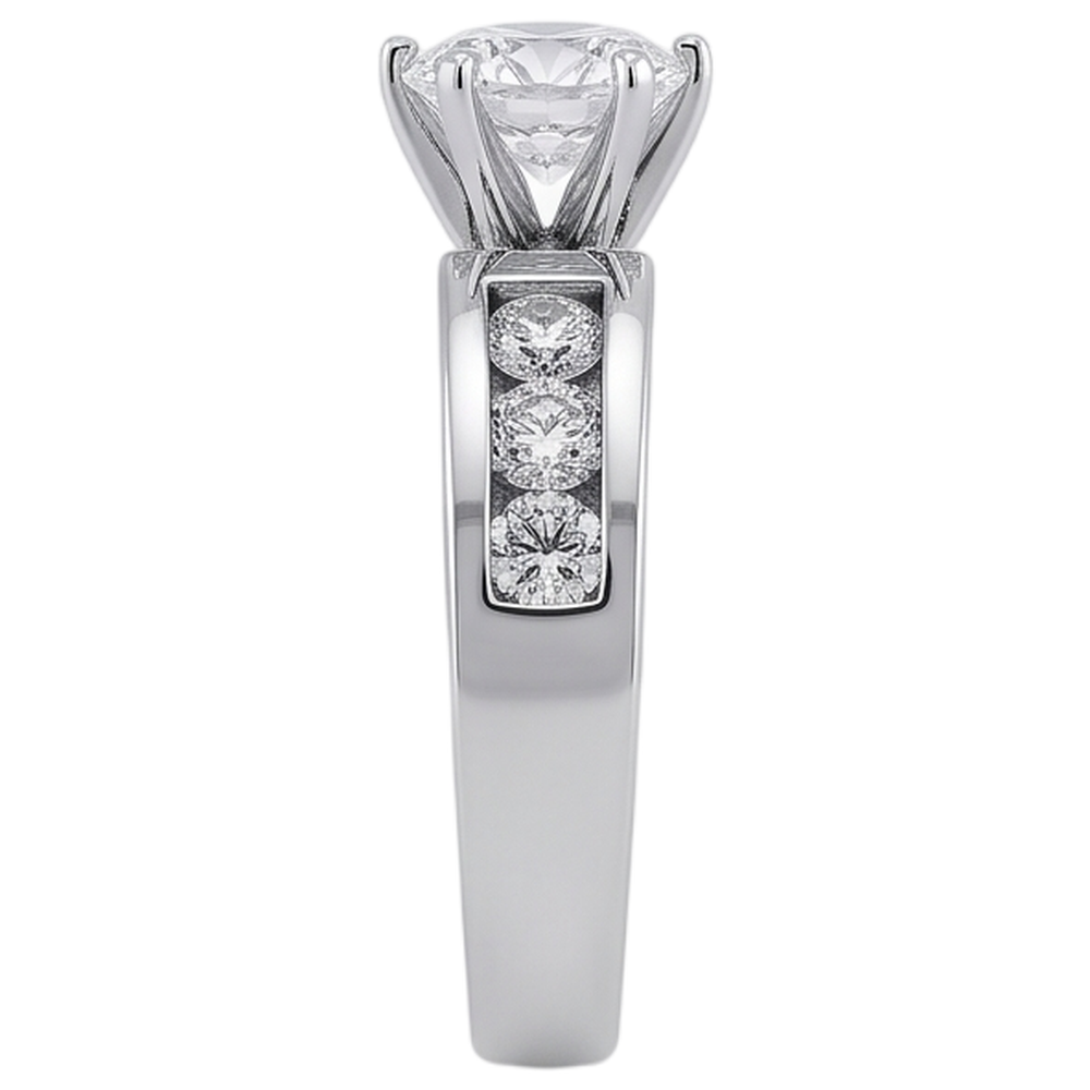 Round Natural Earth Mined Diamond Engagement Ring Jewelry New 1.70 Carats