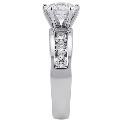 Round Natural Earth Mined Diamond Engagement Ring Jewelry New 1.70 Carats