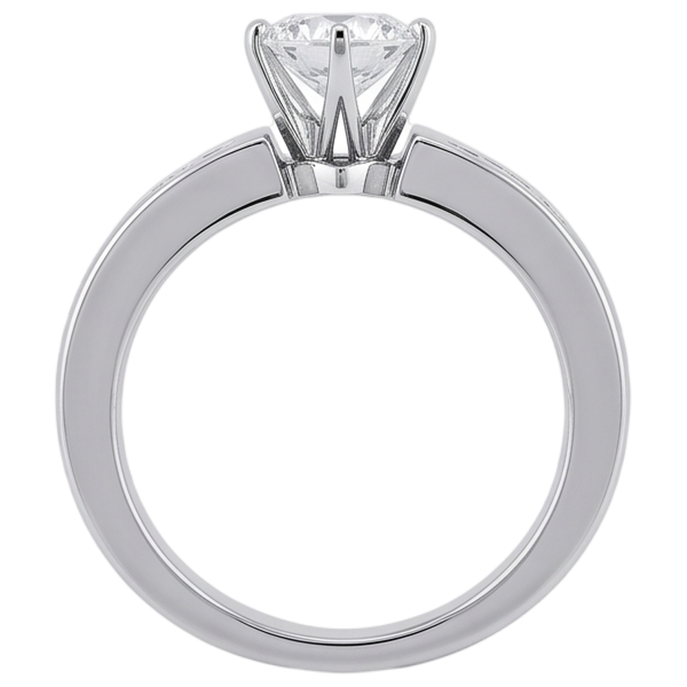 Round Natural Earth Mined Diamond Engagement Ring Jewelry New 1.70 Carats