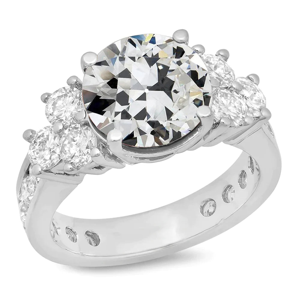 Round Cut 11 Carat Diamond Ring