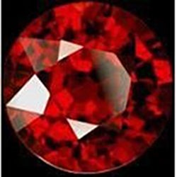 Round Cut Sparkling Loose 3 Carat Red Loose Ruby