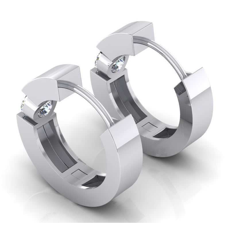 Diamond Huggies Earrings For Women