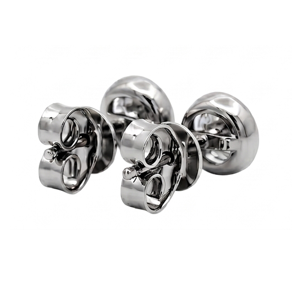 Round Cut 1 Carat Lab Grown Diamonds Stud Earring White Gold 14K