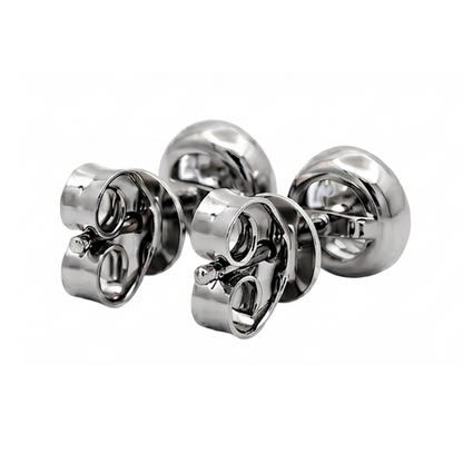 Round Cut 1 Carat Lab Grown Diamonds Stud Earring White Gold 14K
