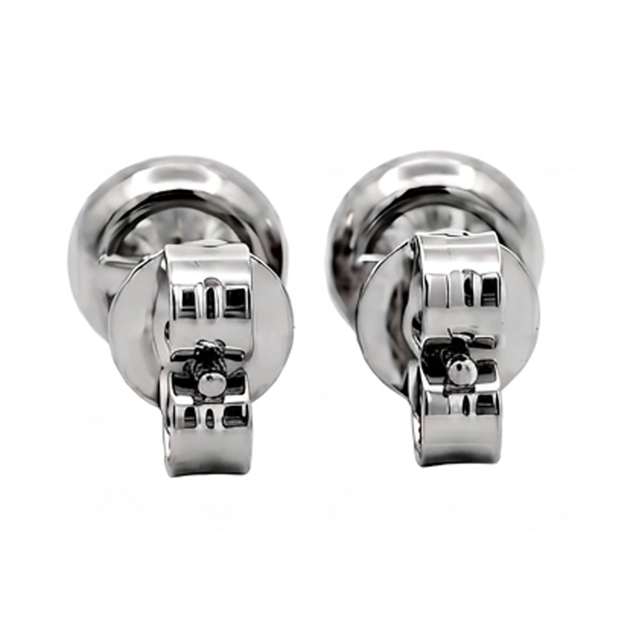 Round Cut 1 Carat Lab Grown Diamonds Stud Earring White Gold 14K