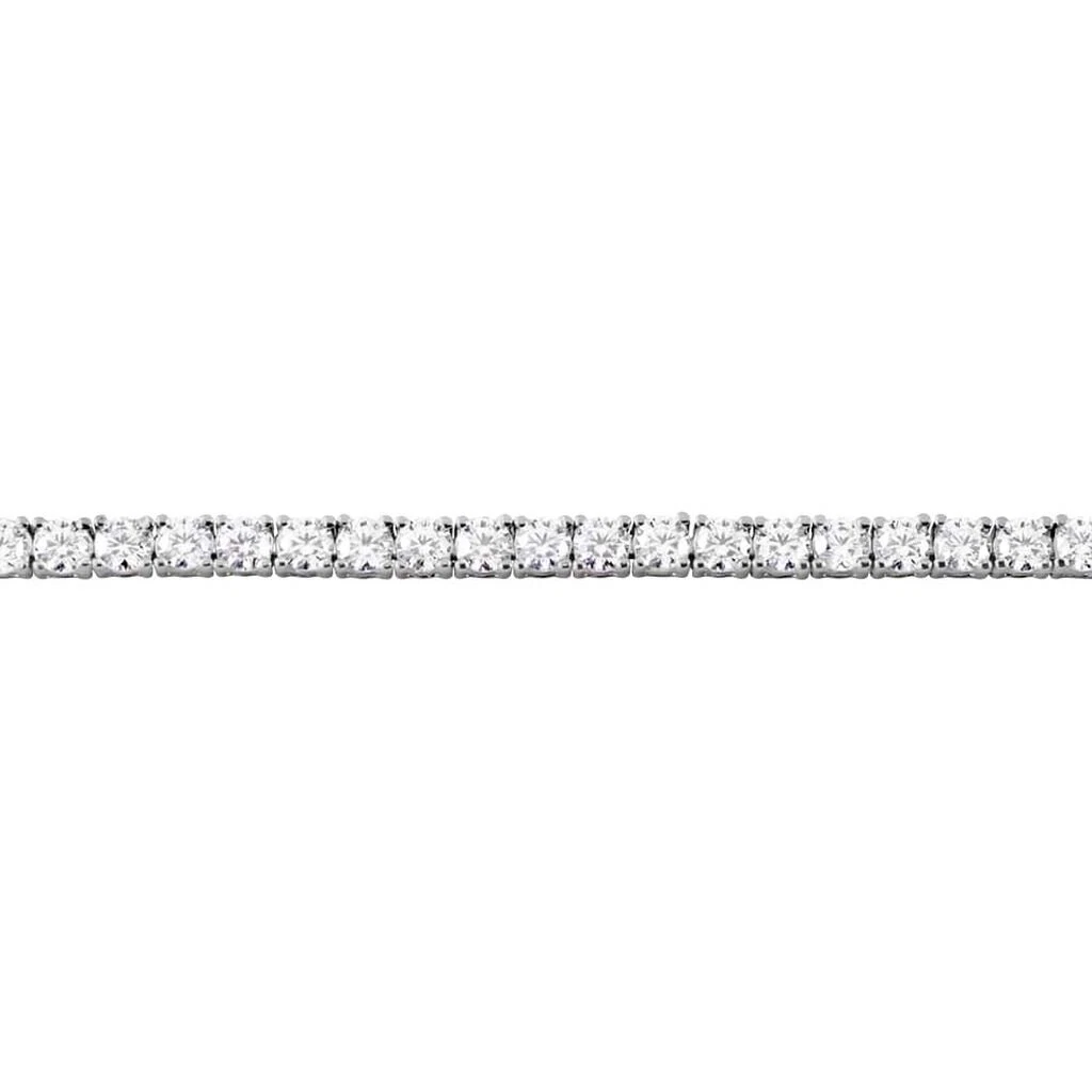Round Cut 3.50 Carats Sparkling Lab Grown Diamonds Lady Bracelet Gold