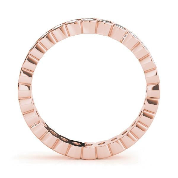 Round Cut 3.6 ct Diamond Band Eternity Rose Gold Lab Grown Jewelry For Women