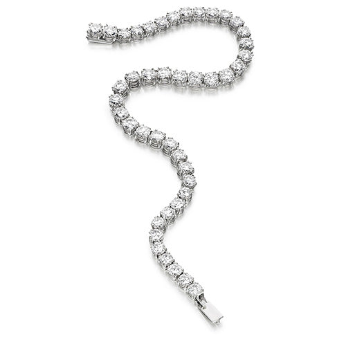 Round Cut 7.50 Ct Lab Grown Diamonds Tennis Bracelet New White Gold 10K