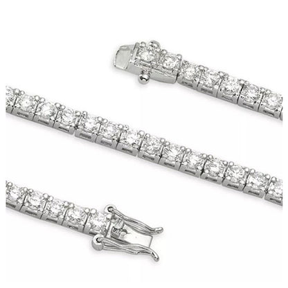 Round Cut 8.10 Carats Lab Grown Diamonds Tennis Bracelet White Gold